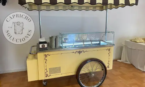 carrito de helados para eventos en Málaga
